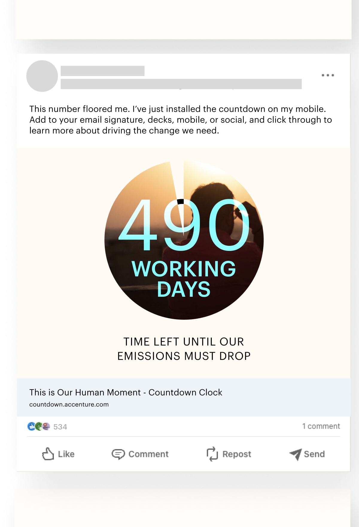Time left until our emissions must drop - link